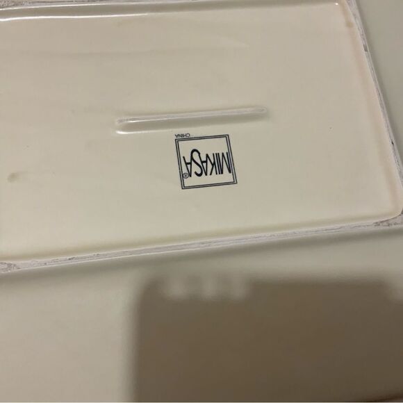 Mikasa Stoneware CHABLIS CW409 Grapes Vines Rectangular Serving Platter - Picture 4 of 7